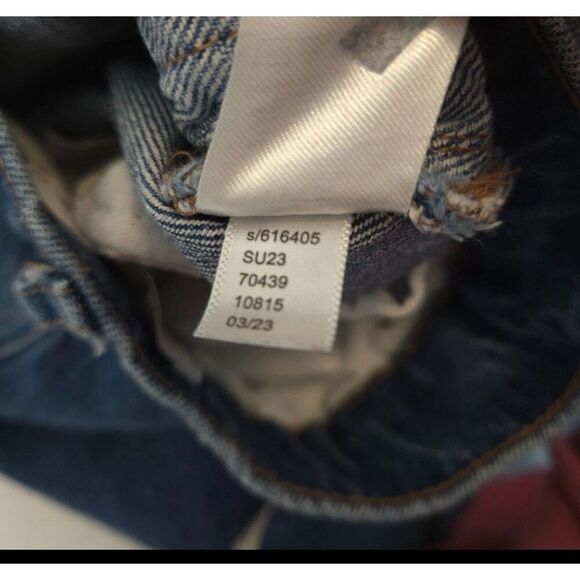 LOFT Women's The Wide Leg Jeans Front Patch Pockets High-Rise Size 27/4P - Picture 9 of 14